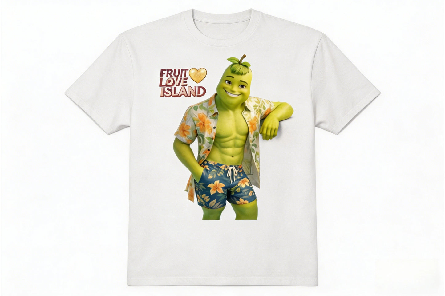 Fruit Love Island Pearin White T-shirt
