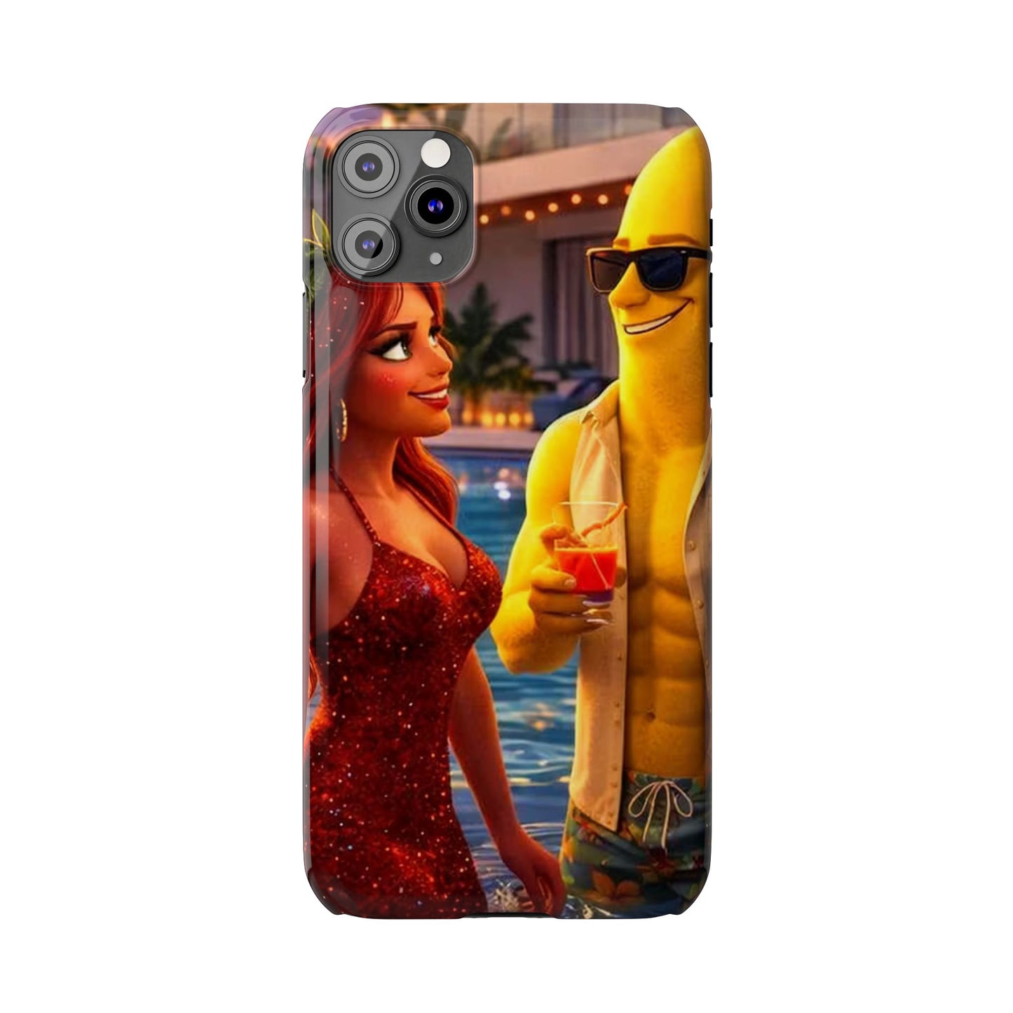 Fruit Love Island Strawberina & Bananito iPhone Case