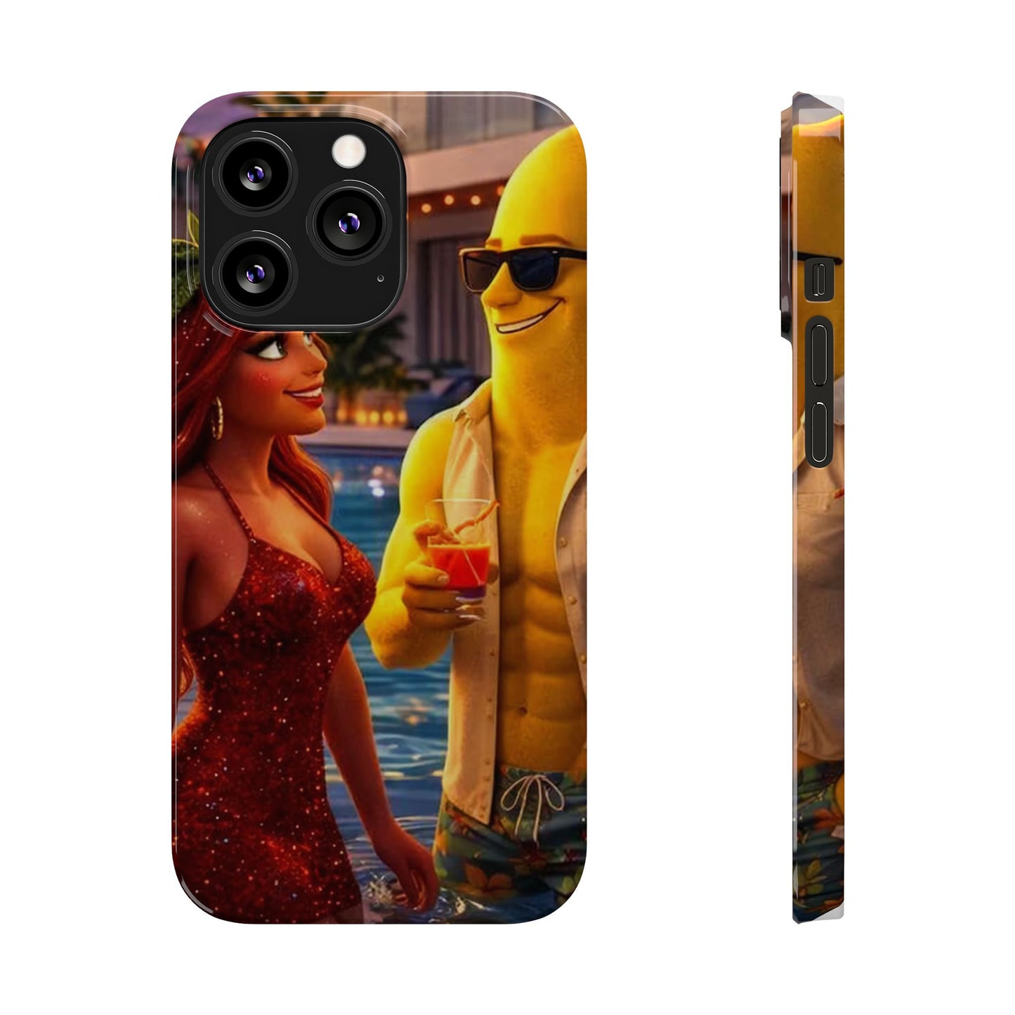 Fruit Love Island Strawberina & Bananito iPhone Case