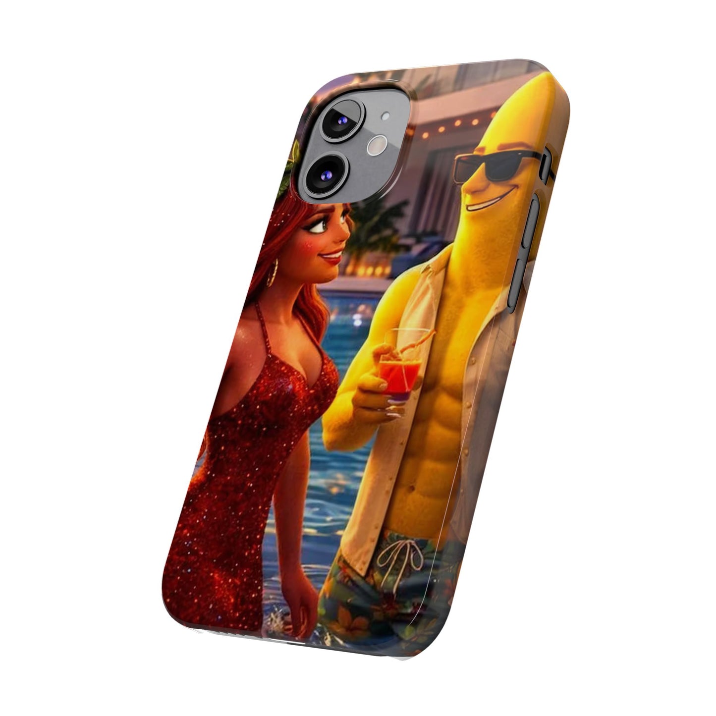 Fruit Love Island Strawberina & Bananito iPhone Case