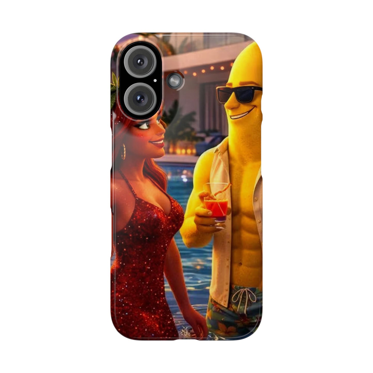 Fruit Love Island Strawberina & Bananito iPhone Case