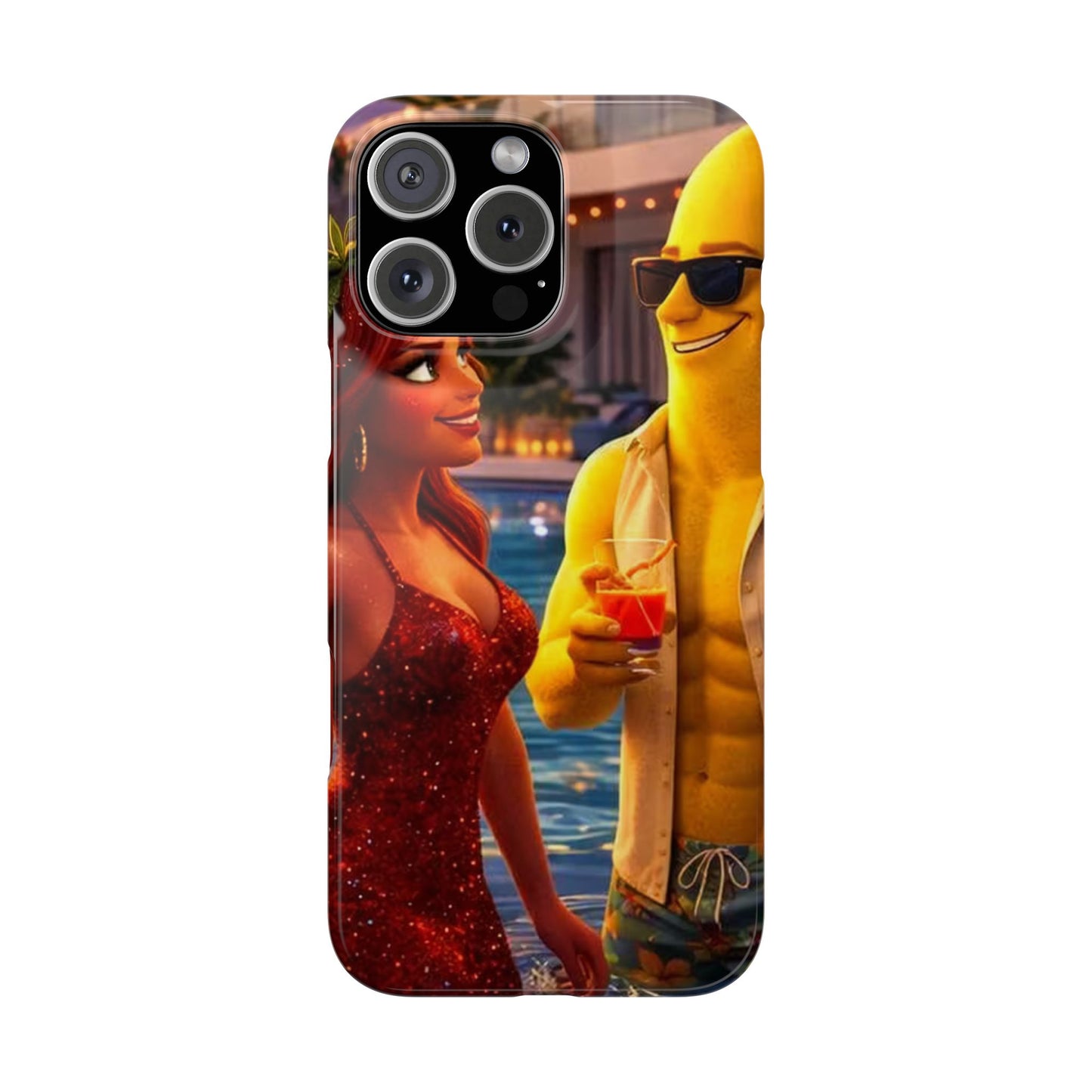 Fruit Love Island Strawberina & Bananito iPhone Case