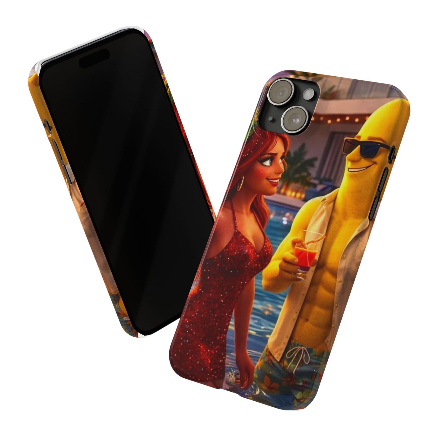 Fruit Love Island Strawberina & Bananito iPhone Case