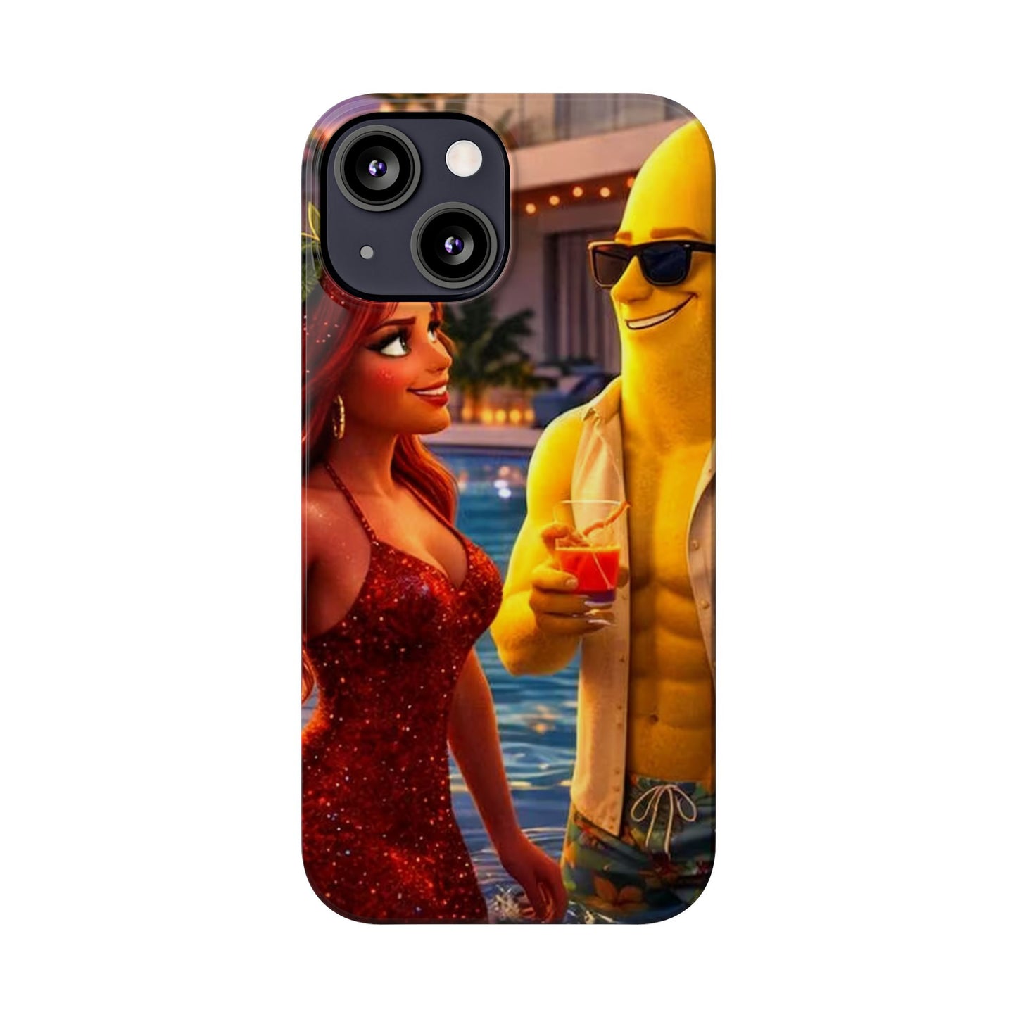 Fruit Love Island Strawberina & Bananito iPhone Case