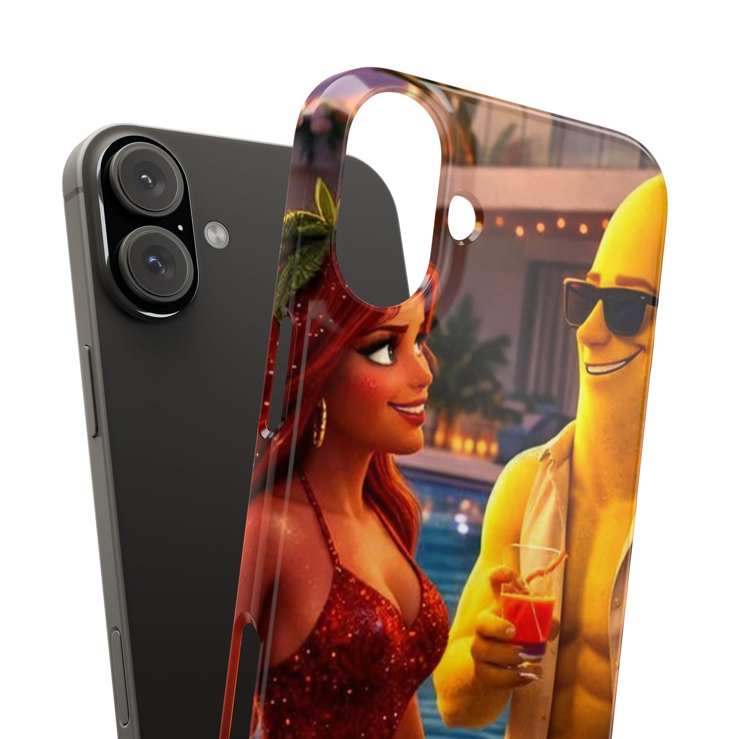 Fruit Love Island Strawberina & Bananito iPhone Case