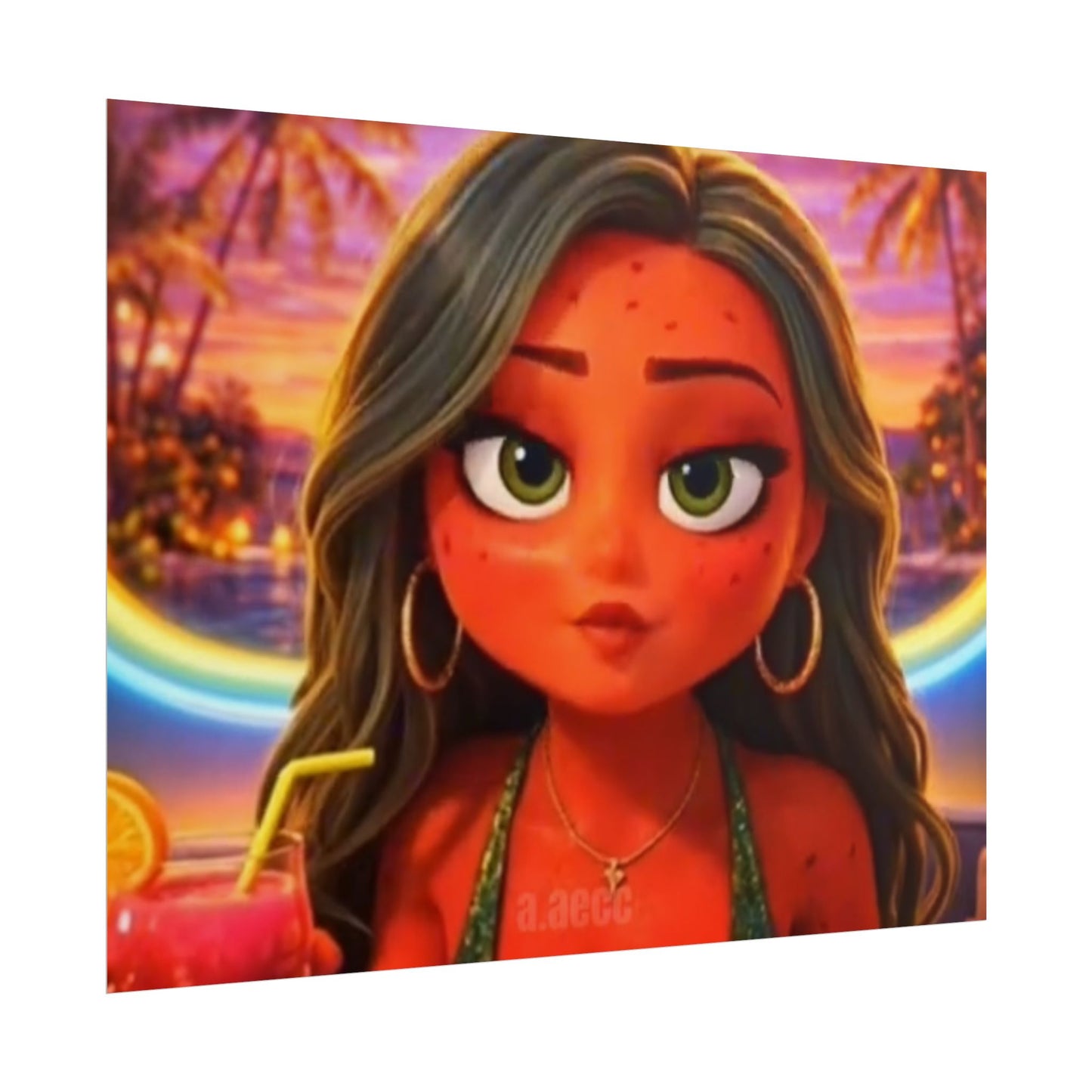 Fruit Love Island Watermelina Poster