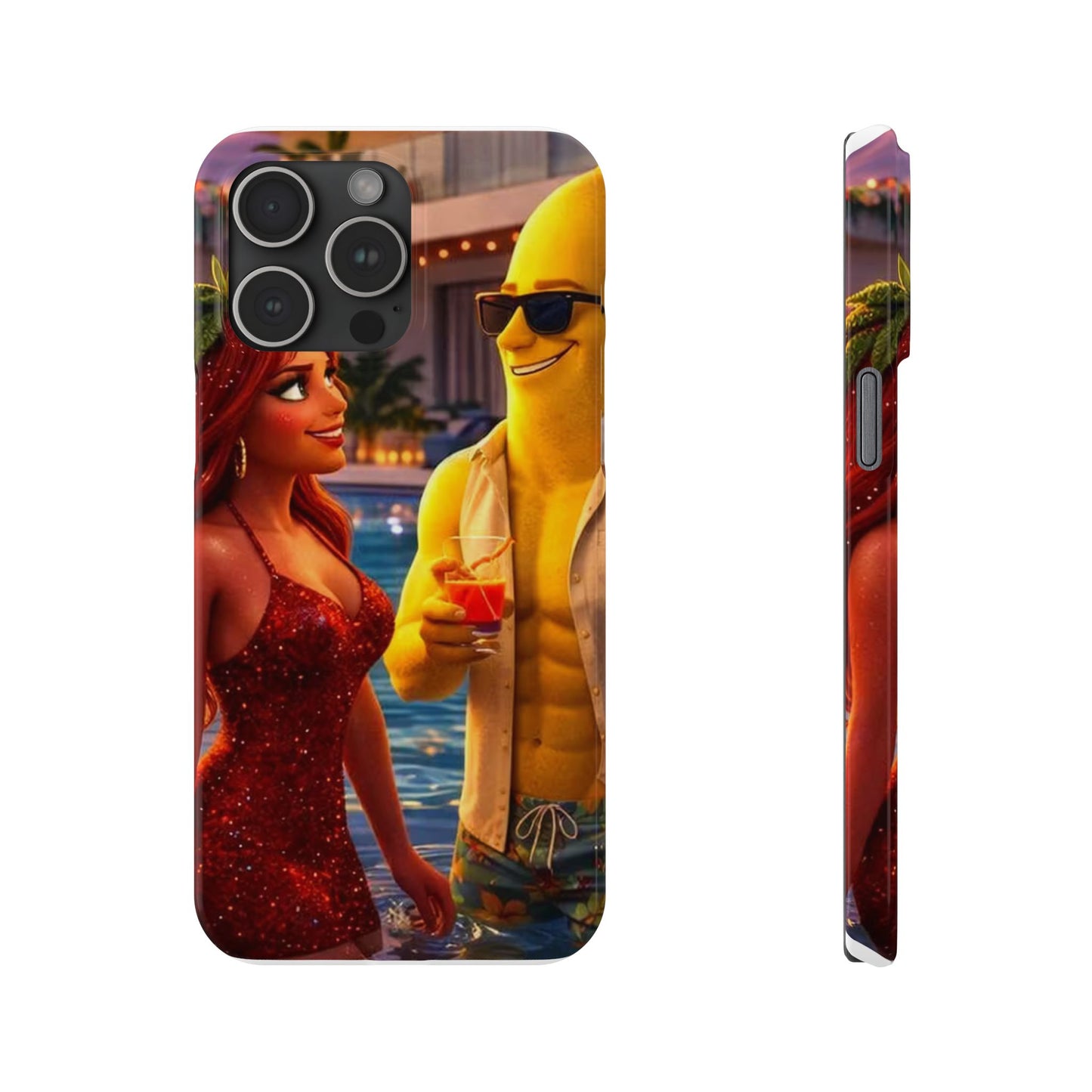 Fruit Love Island Strawberina & Bananito iPhone Case