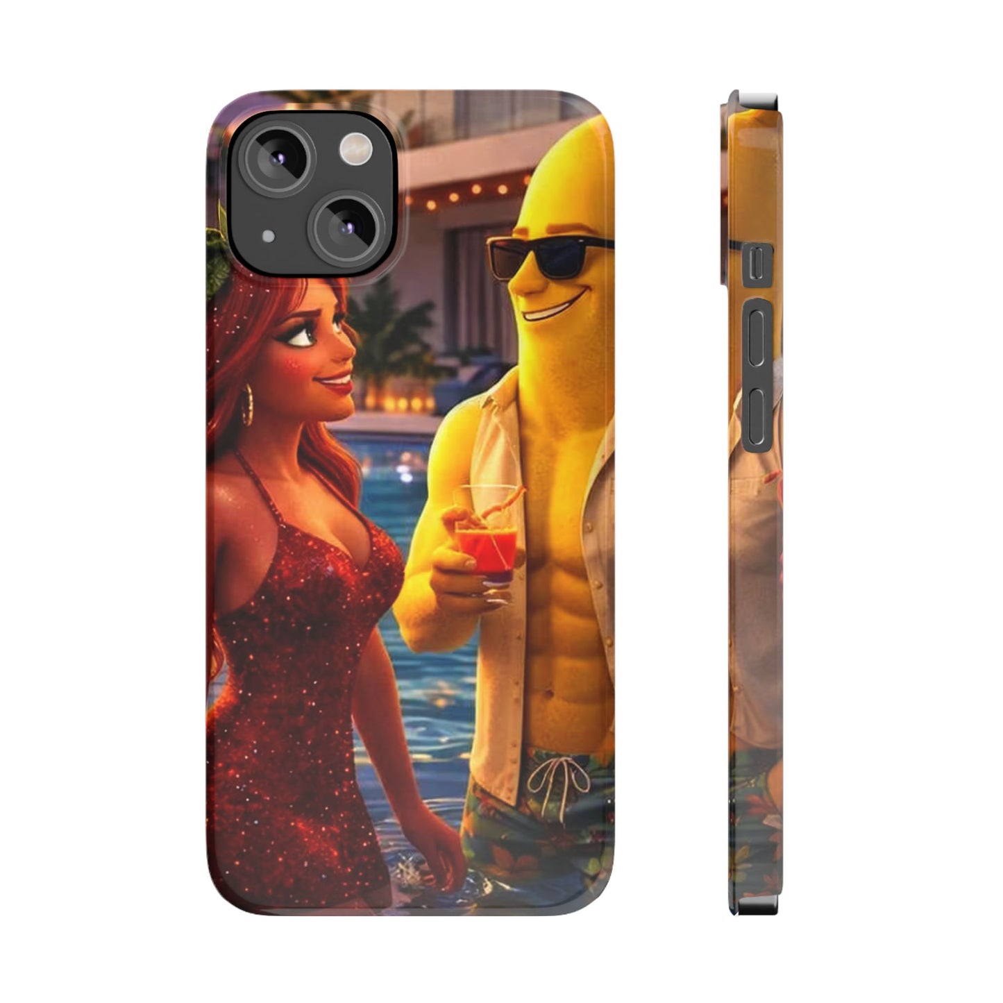 Fruit Love Island Strawberina & Bananito iPhone Case