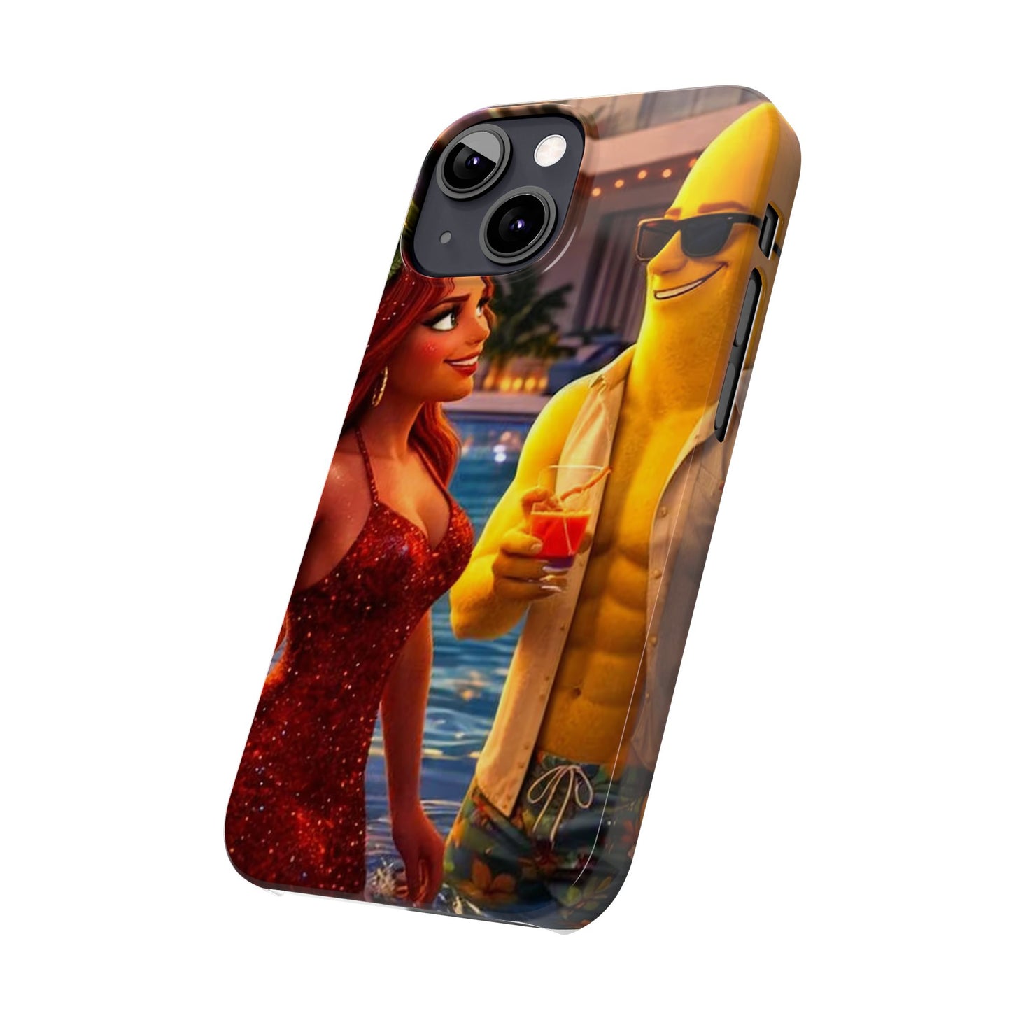 Fruit Love Island Strawberina & Bananito iPhone Case