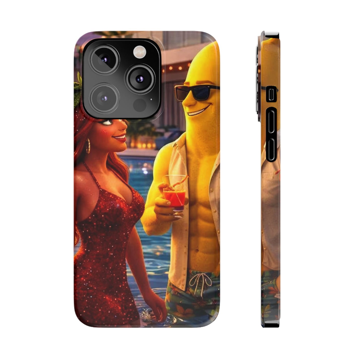 Fruit Love Island Strawberina & Bananito iPhone Case