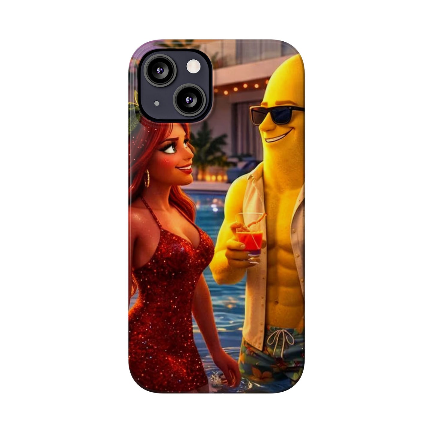 Fruit Love Island Strawberina & Bananito iPhone Case