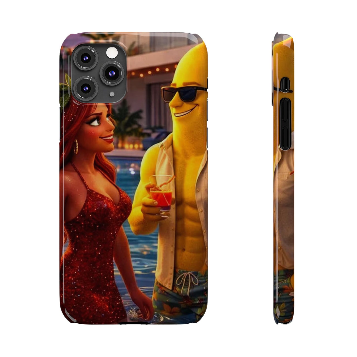 Fruit Love Island Strawberina & Bananito iPhone Case