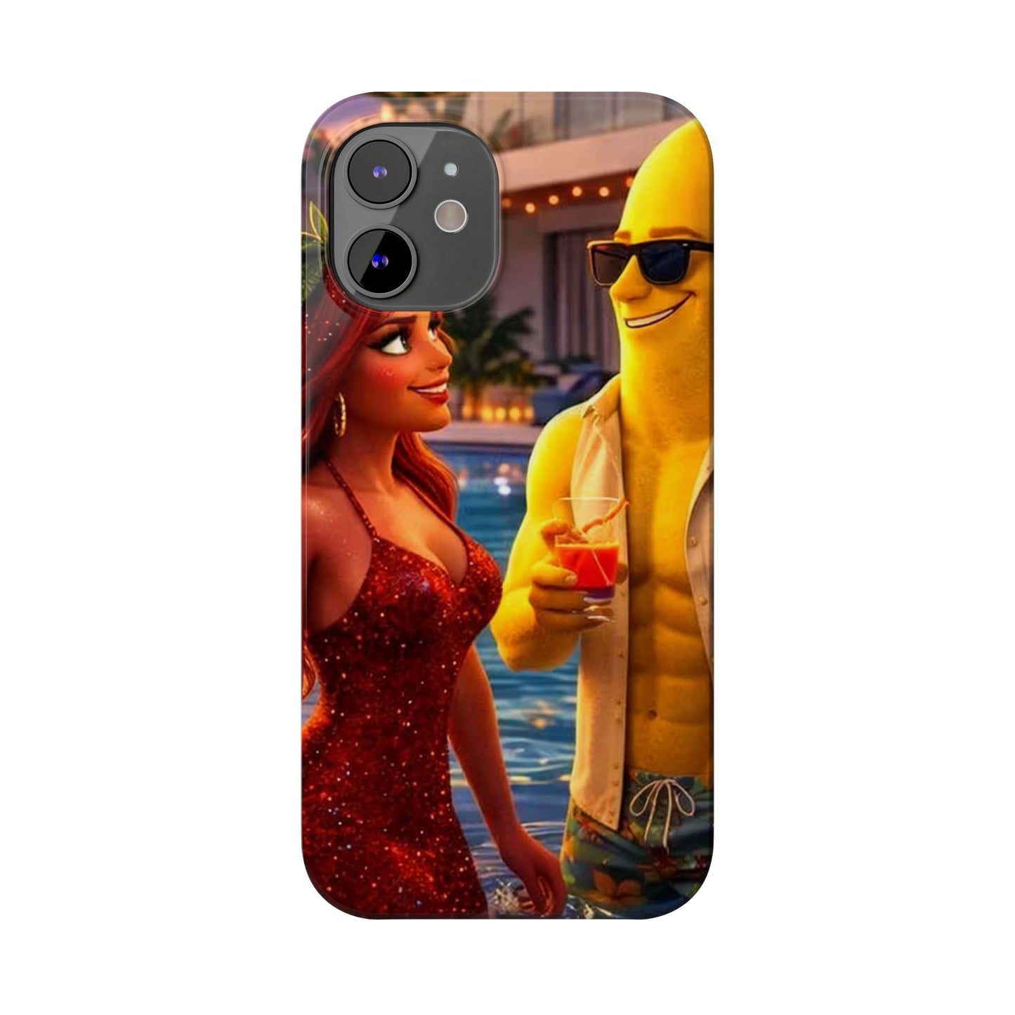 Fruit Love Island Strawberina & Bananito iPhone Case
