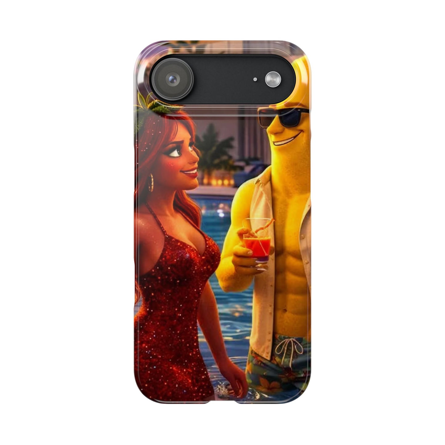 Fruit Love Island Strawberina & Bananito iPhone Case