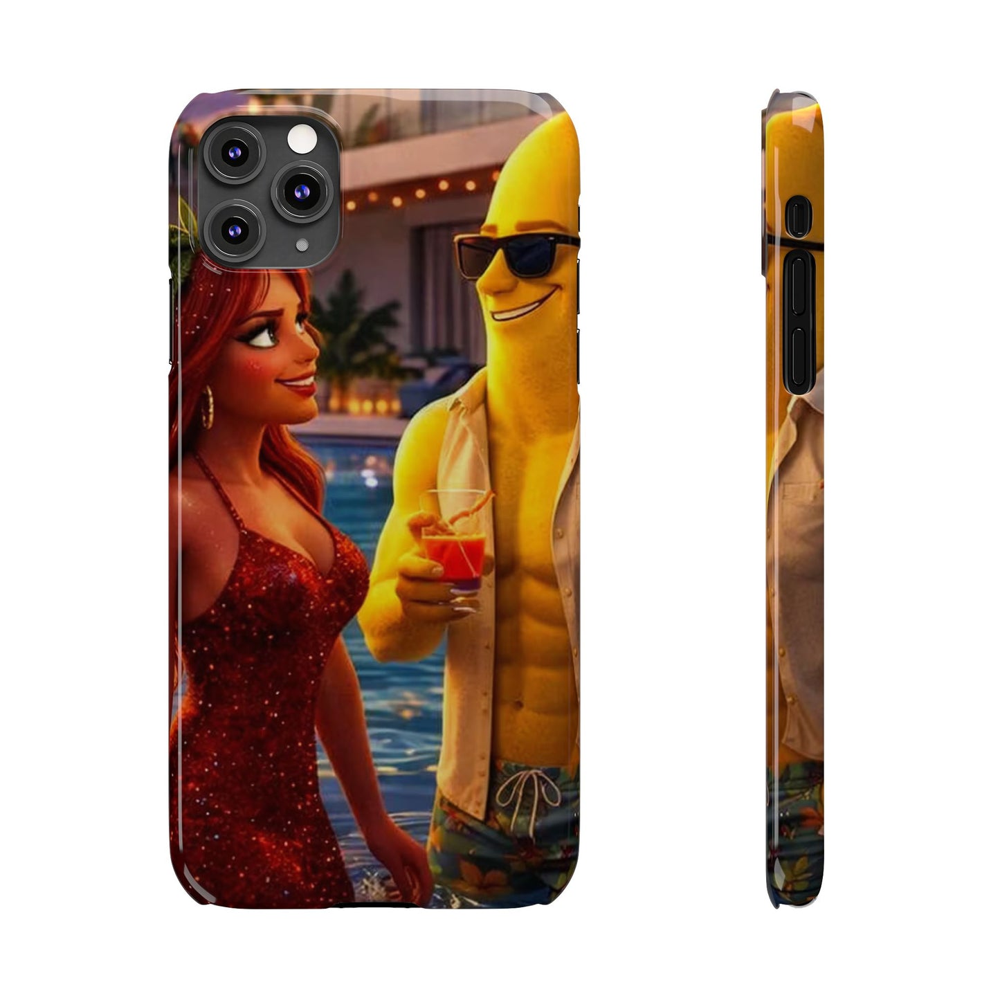 Fruit Love Island Strawberina & Bananito iPhone Case