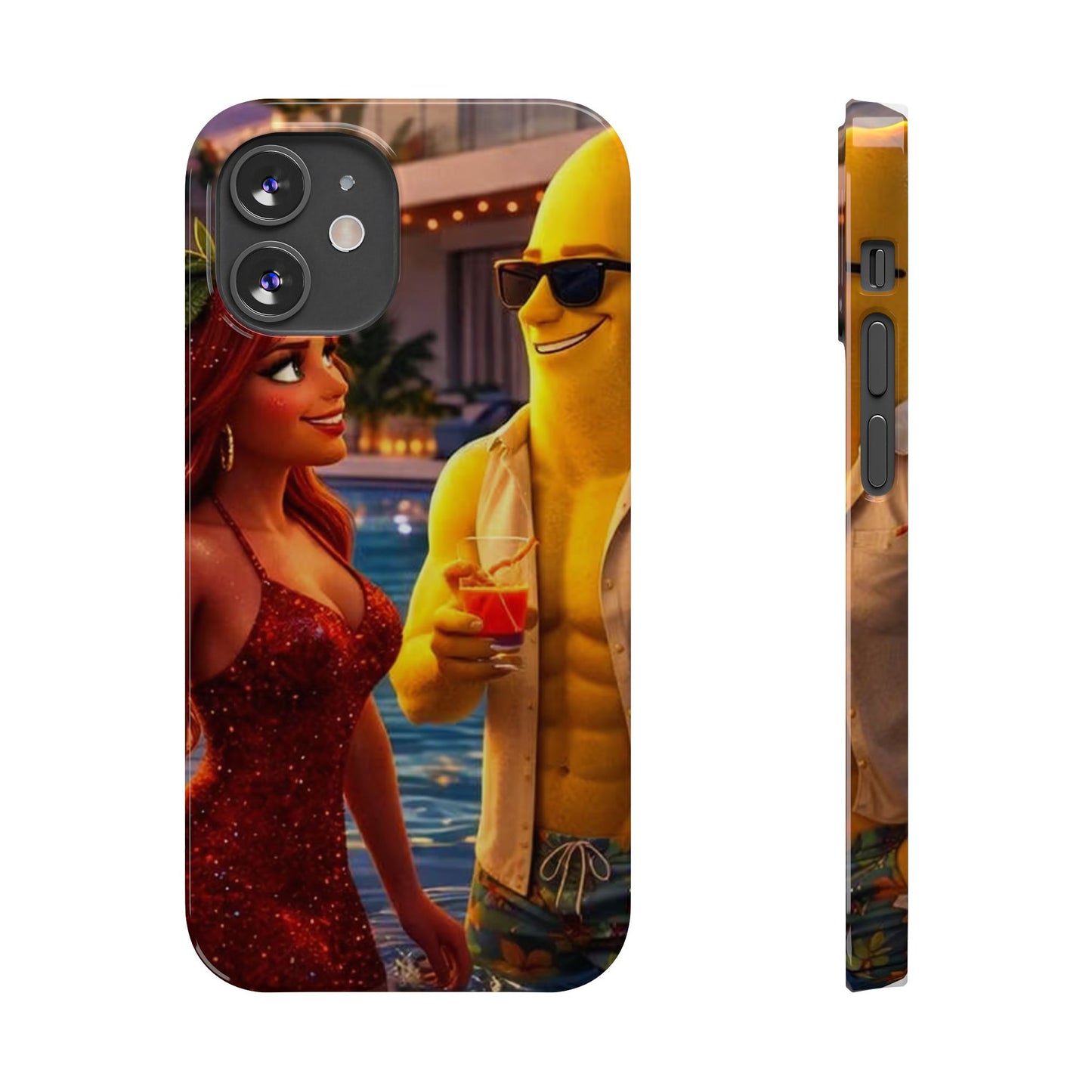 Fruit Love Island Strawberina & Bananito iPhone Case