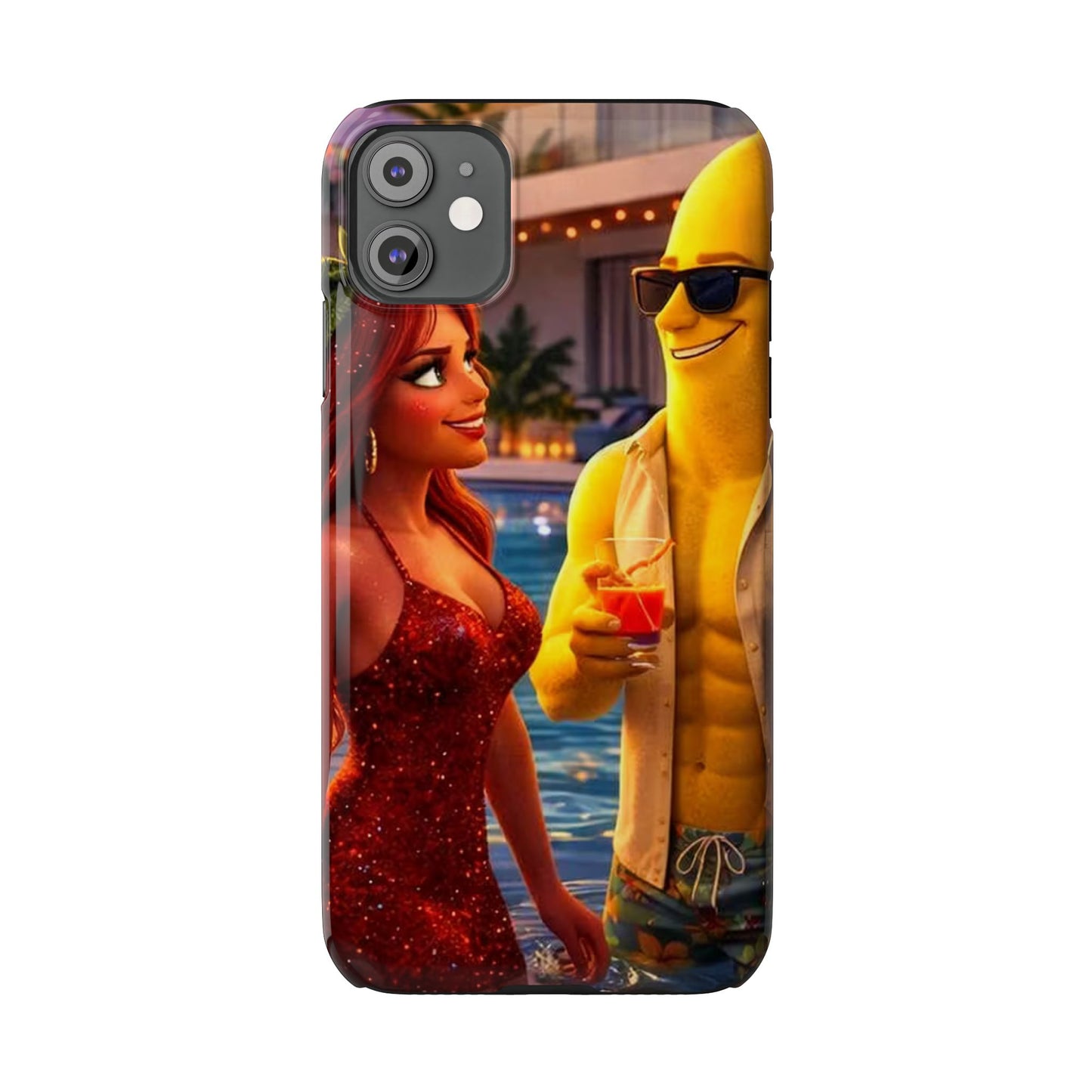 Fruit Love Island Strawberina & Bananito iPhone Case