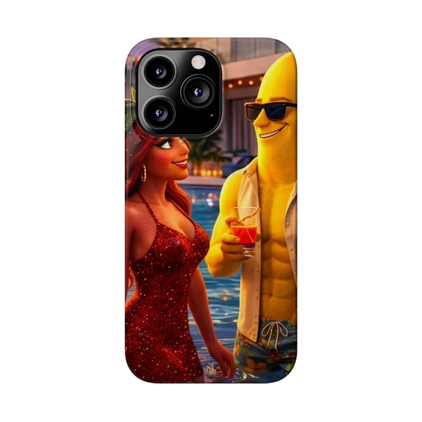 Fruit Love Island Strawberina & Bananito iPhone Case