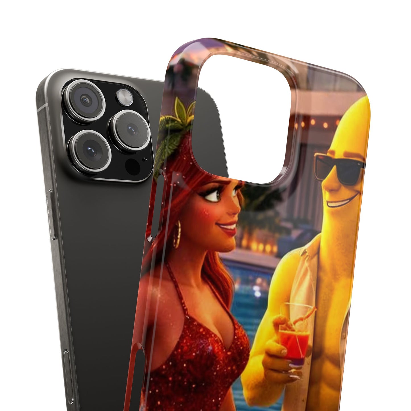 Fruit Love Island Strawberina & Bananito iPhone Case
