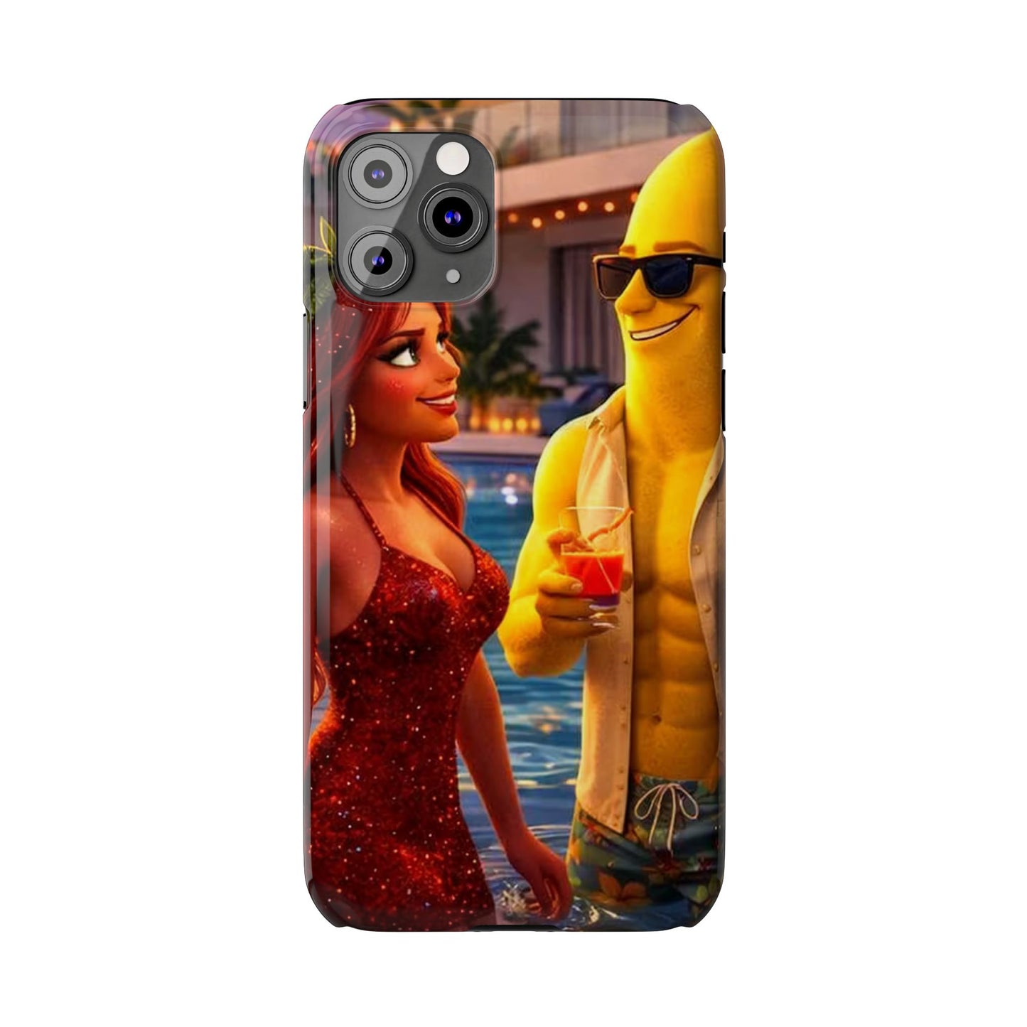 Fruit Love Island Strawberina & Bananito iPhone Case