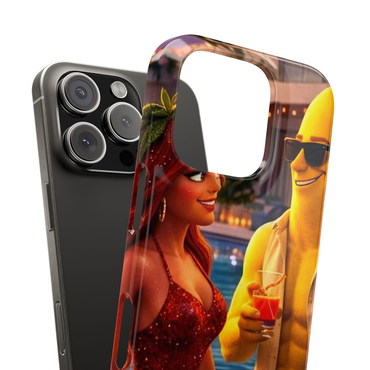 Fruit Love Island Strawberina & Bananito iPhone Case