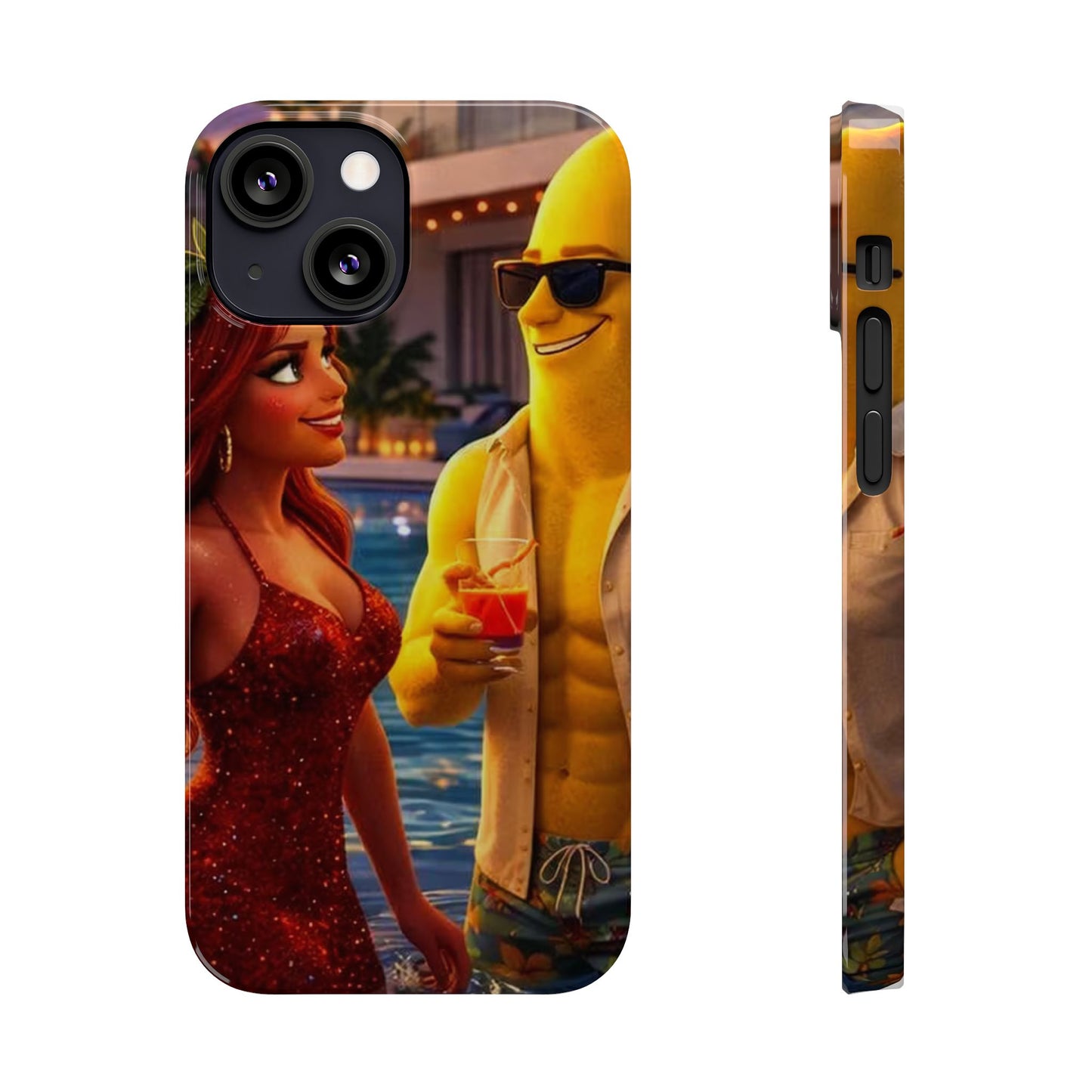 Fruit Love Island Strawberina & Bananito iPhone Case