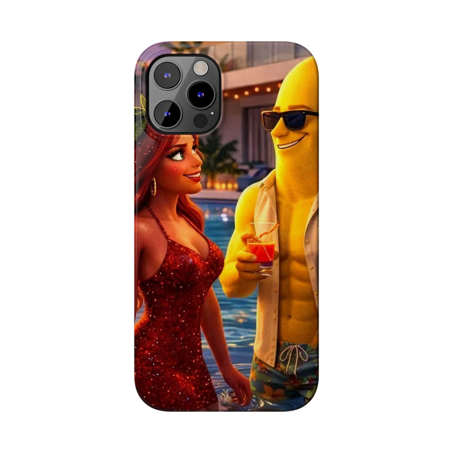 Fruit Love Island Strawberina & Bananito iPhone Case