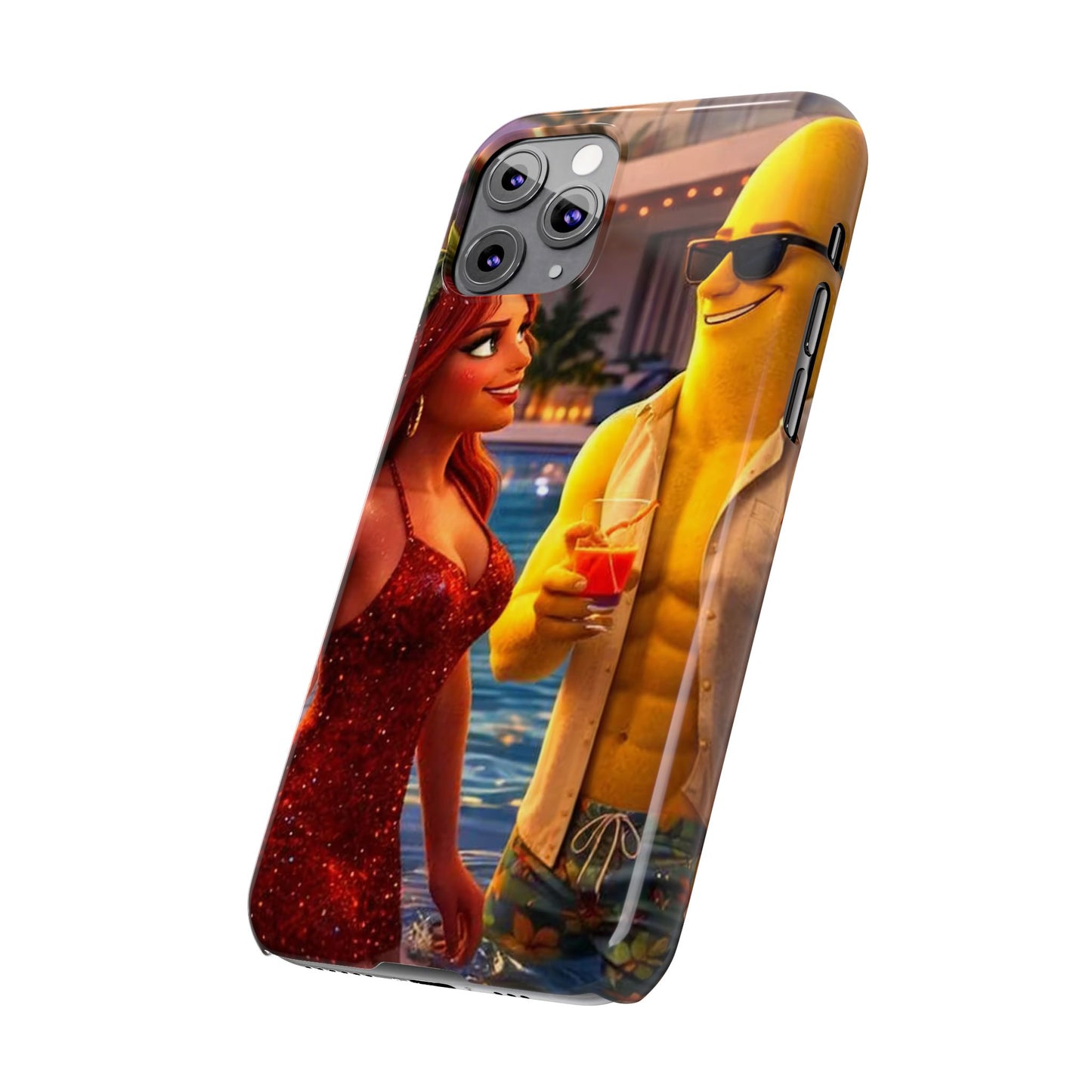 Fruit Love Island Strawberina & Bananito iPhone Case
