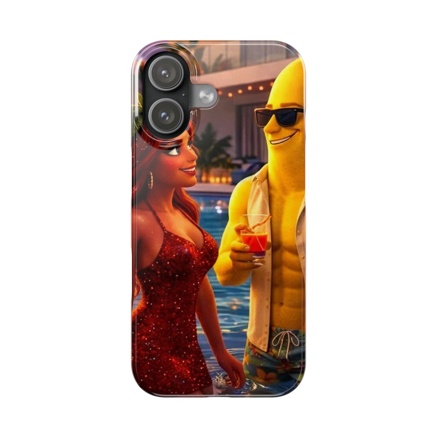 Fruit Love Island Strawberina & Bananito iPhone Case