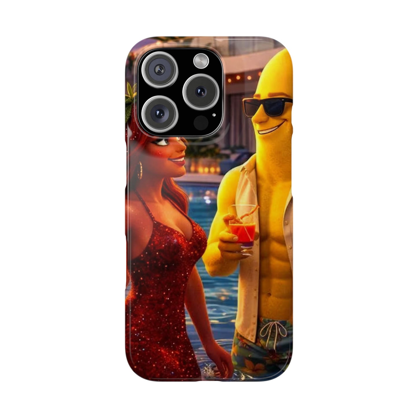 Fruit Love Island Strawberina & Bananito iPhone Case