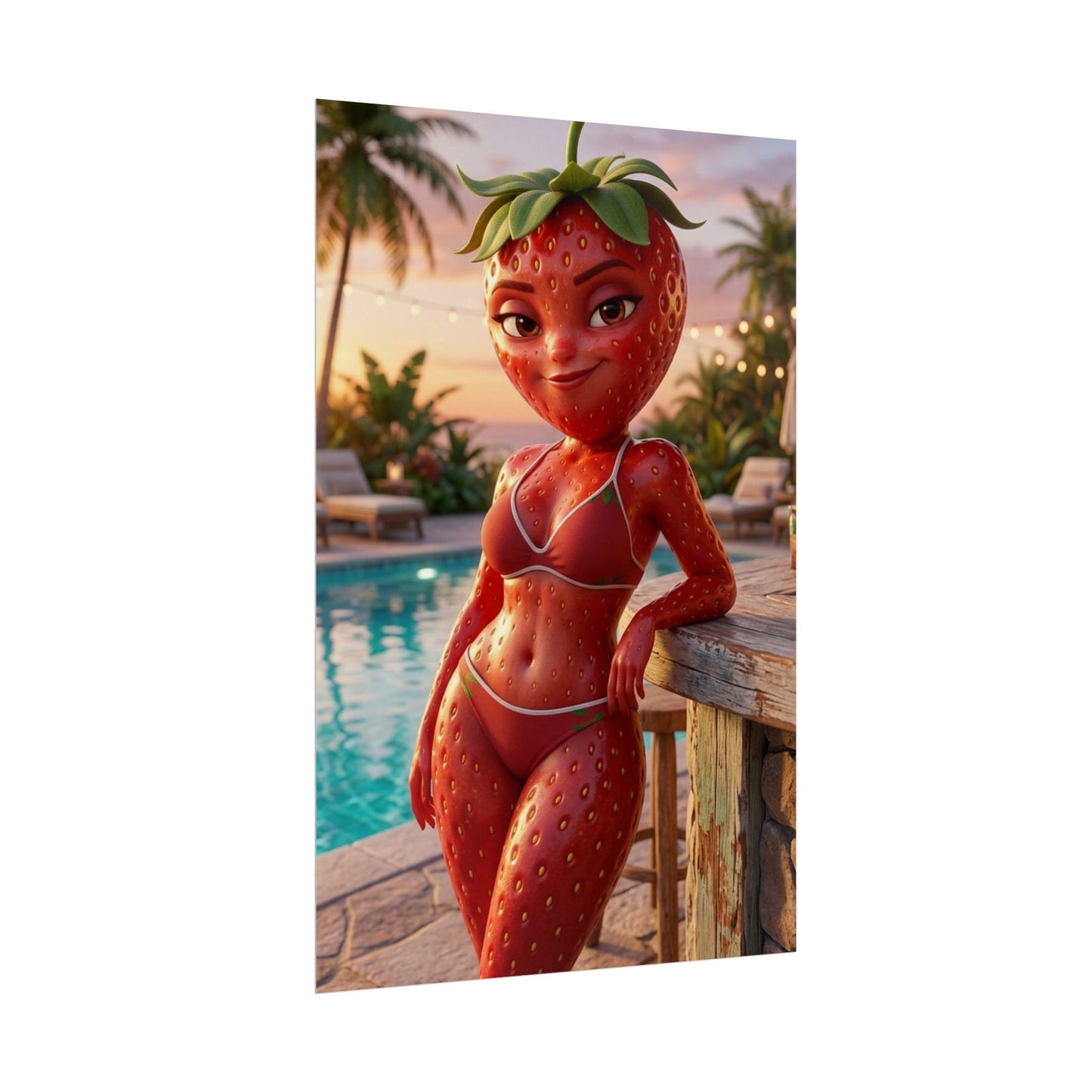 Fruit Love Island Strawberina Poster