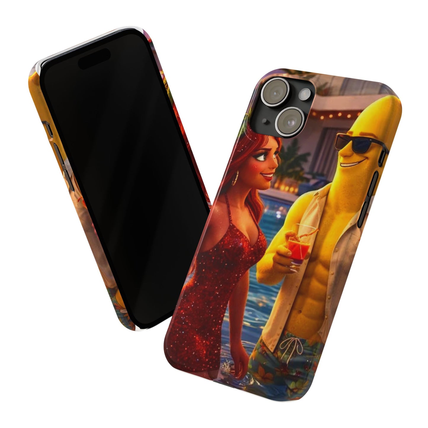 Fruit Love Island Strawberina & Bananito iPhone Case