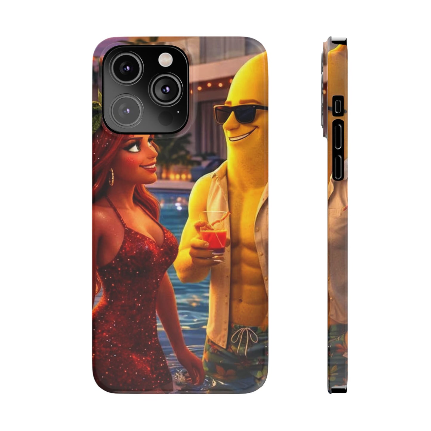 Fruit Love Island Strawberina & Bananito iPhone Case