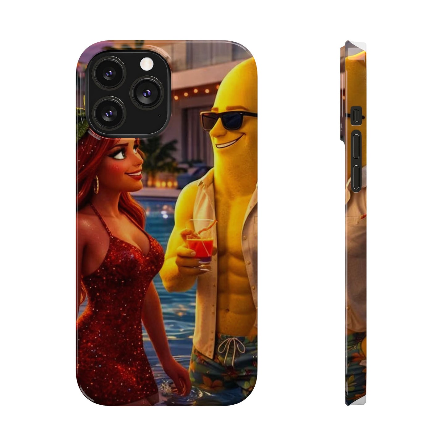Fruit Love Island Strawberina & Bananito iPhone Case