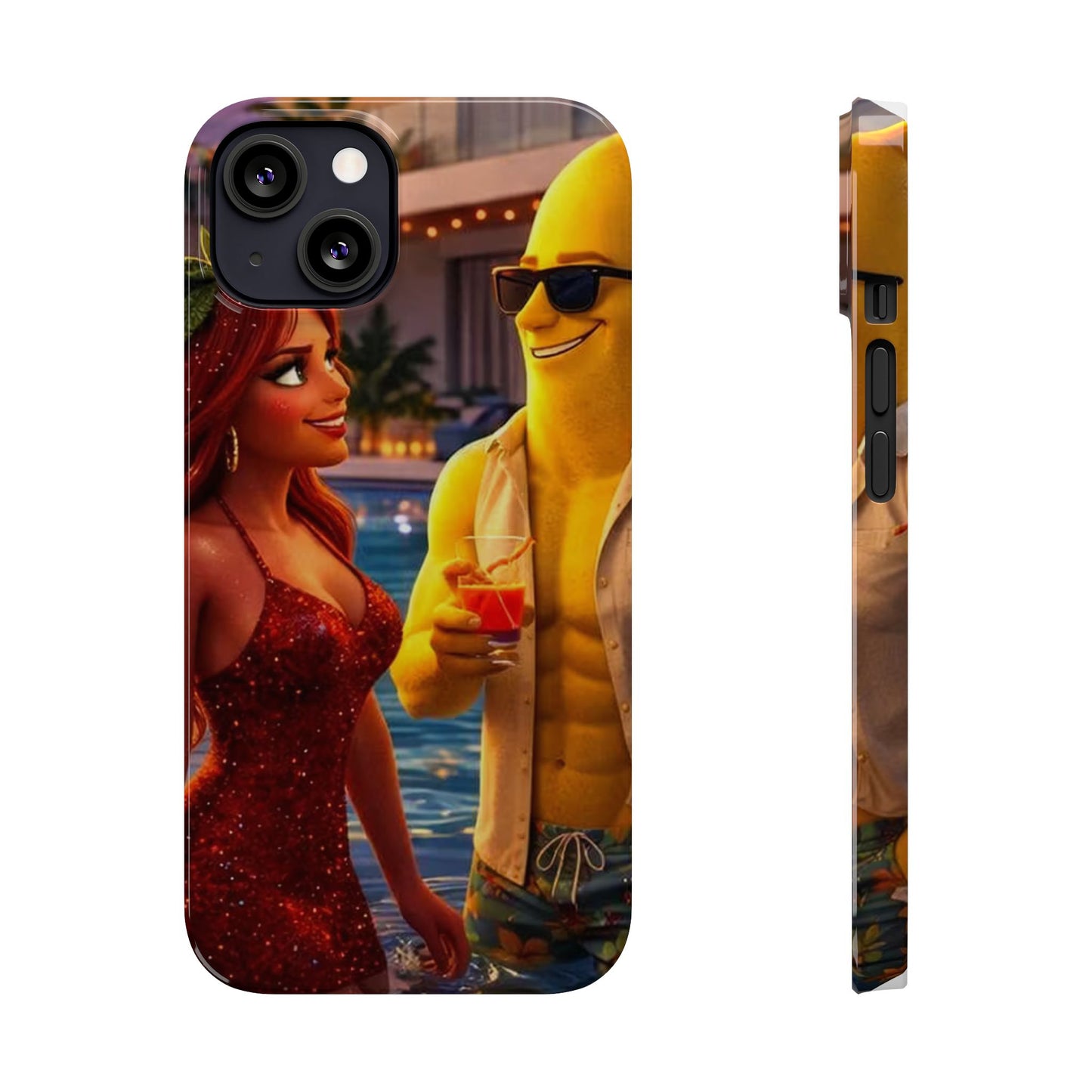 Fruit Love Island Strawberina & Bananito iPhone Case
