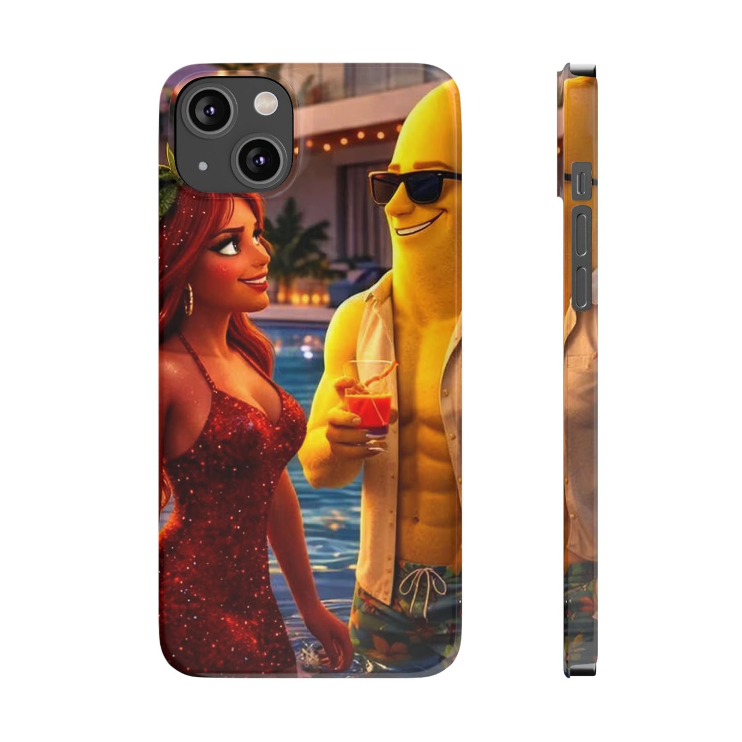 Fruit Love Island Strawberina & Bananito iPhone Case