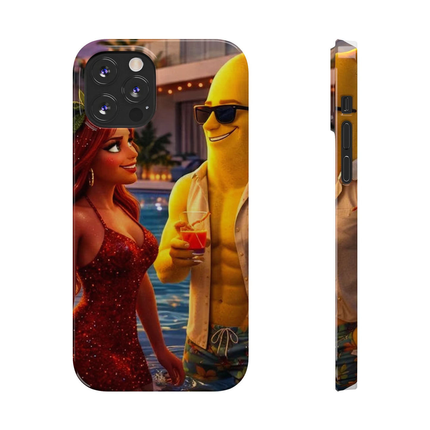Fruit Love Island Strawberina & Bananito iPhone Case