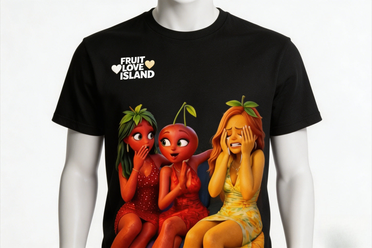 Fruit Love Island Girl Islanders Black T-shirt